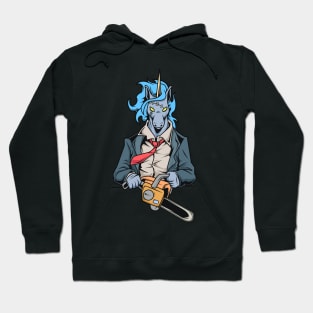 Monster animals - chainsaw unicorn Hoodie